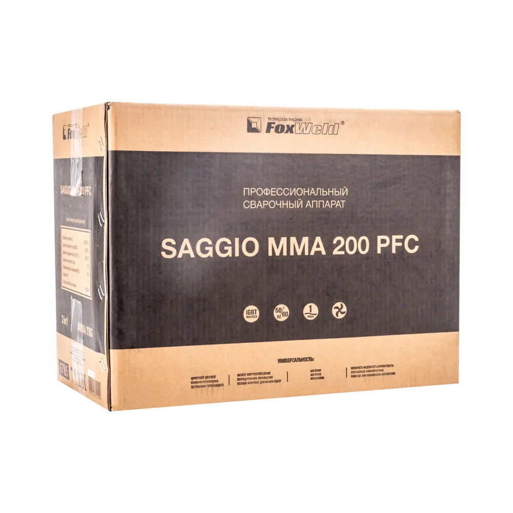Сварочный аппарат FOXWELD SAGGIO ММА 200 PFC — детальное фото оборудования для СТО на remkola.by