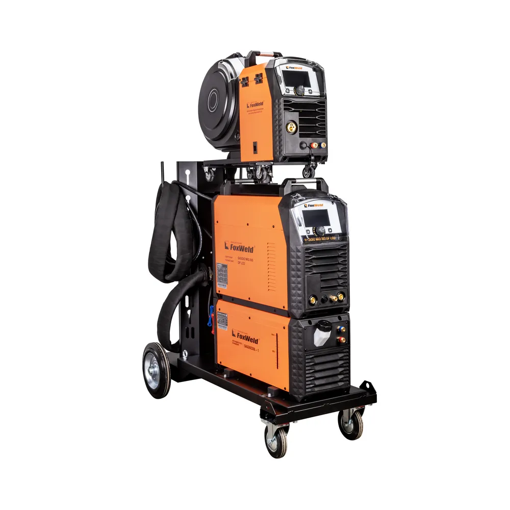 Сварочный полуавтомат FoxWeld SAGGIO MIG 505 DP LCD — детальное фото оборудования для СТО на remkola.by
