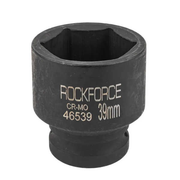 Головка ударная неглубокая короткая торцевая 39мм (6гр.), 3/4'' RockFORCE RF-46539 — фото товара на remkola.by