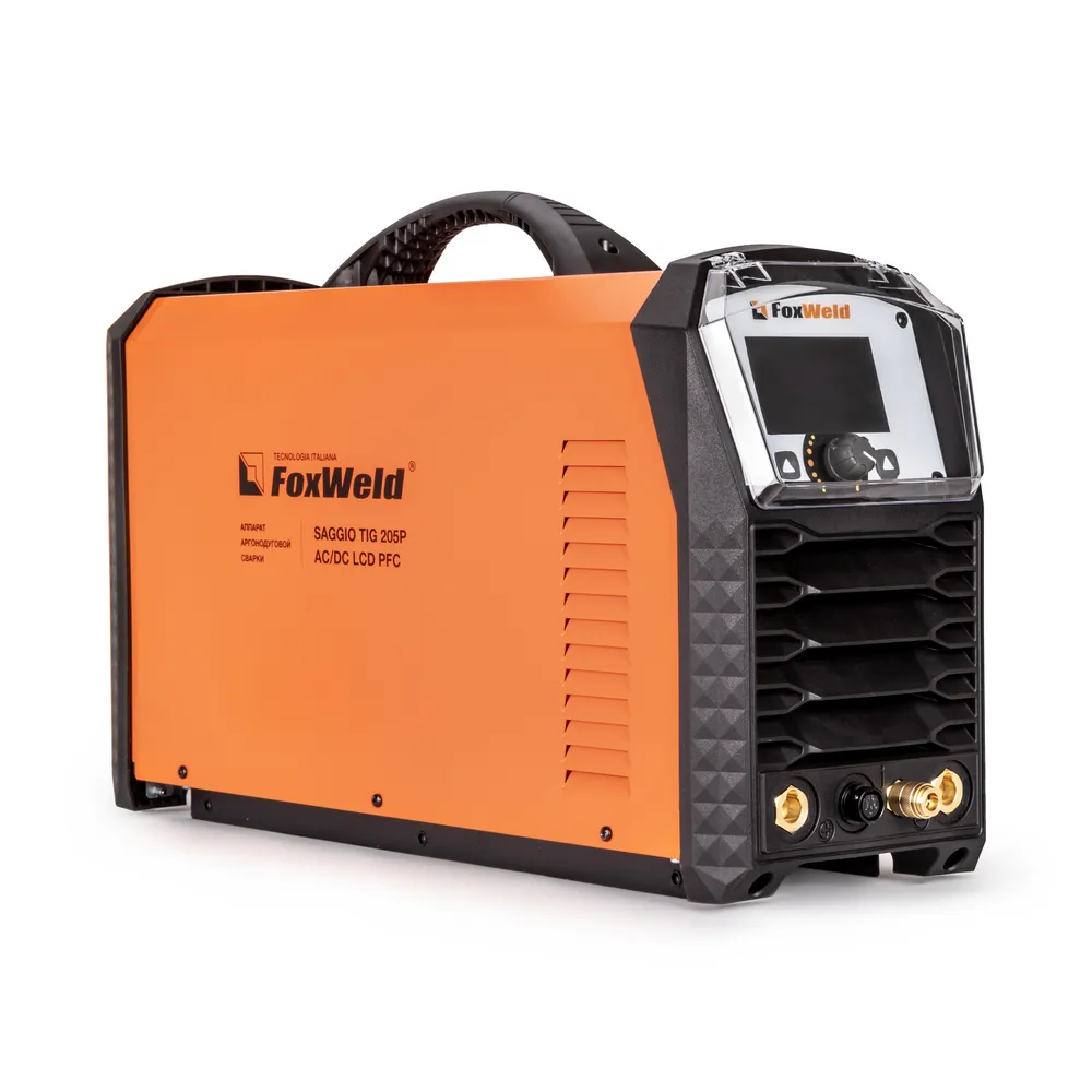 Аппарат аргонодуговой сварки Foxweld SAGGIO TIG 205P AC/DC LCD PFC — детальное фото оборудования для СТО на remkola.by