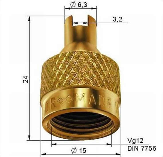 Колпачок-ключик для спецтехники VC-6 (Металл)