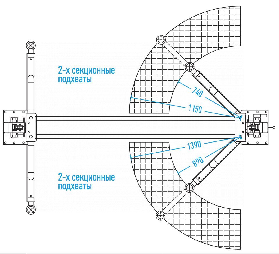 Подъемник двухстоечный 4 т, 380 В — детальное фото оборудования для СТО на remkola.by