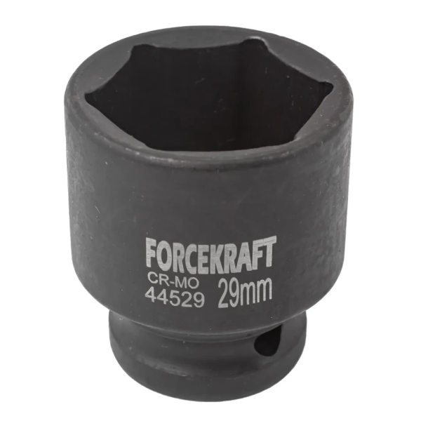 Головка ударная торцевая 29мм (6гр.), 1/2'' FORCEKRAFT FK-44529 неглубокая — фото товара на remkola.by