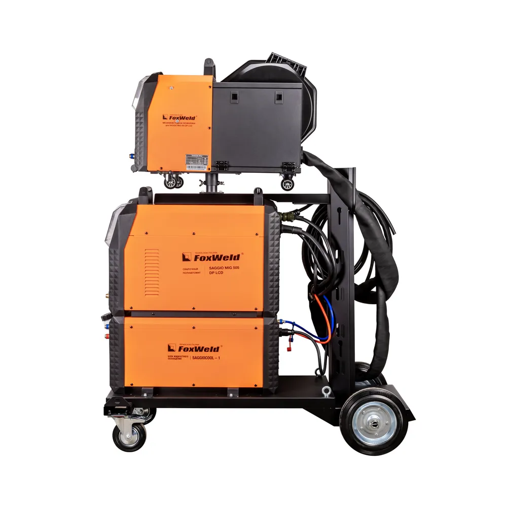Сварочный полуавтомат FoxWeld SAGGIO MIG 505 DP LCD — детальное фото оборудования для СТО на remkola.by