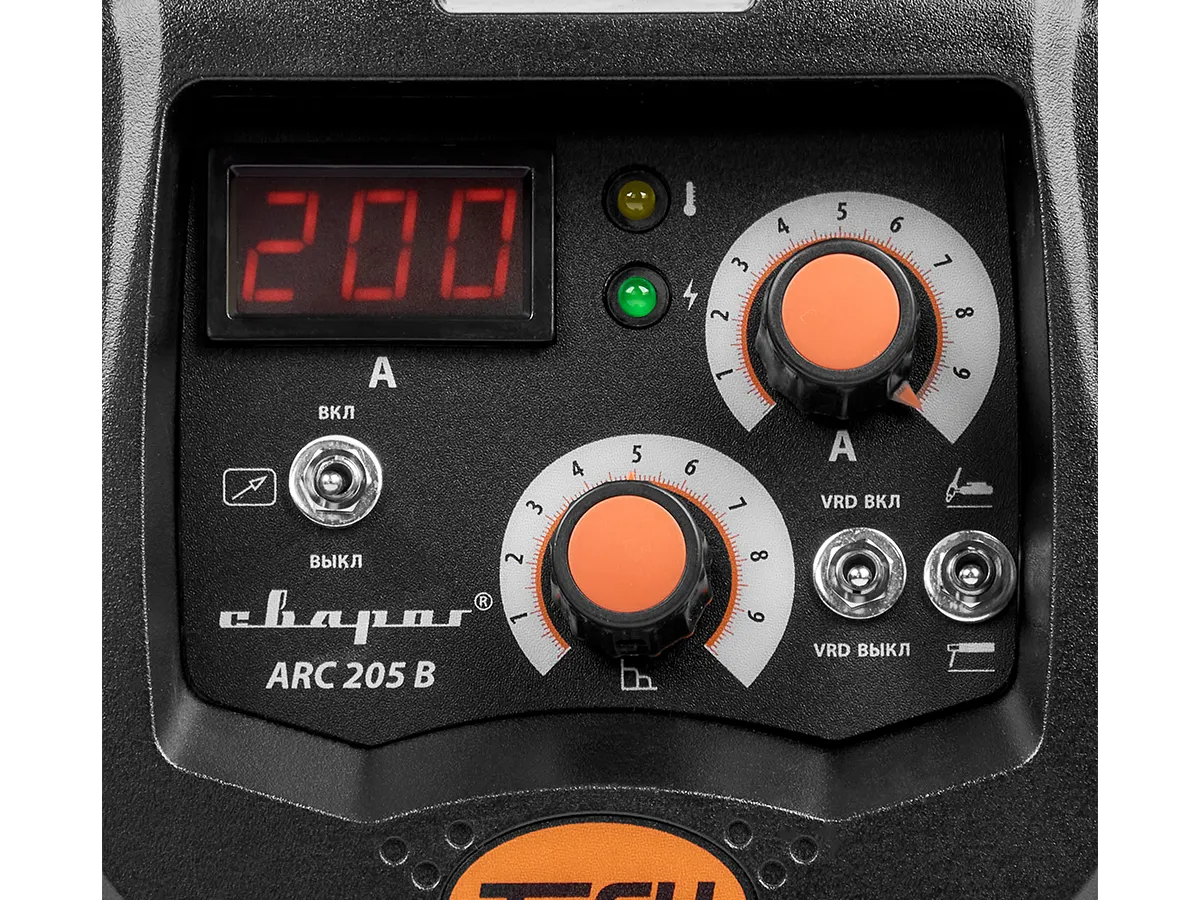 Сварочный инвертор Сварог Tech ARC 205 B (Z203) — детальное фото оборудования для СТО на remkola.by