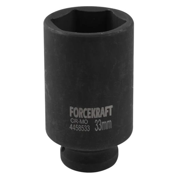 Головка торцевая ударная глубокая 33мм (6гр.), 1/2'' FORCEKRAFT FK-4458533 — фото товара на remkola.by