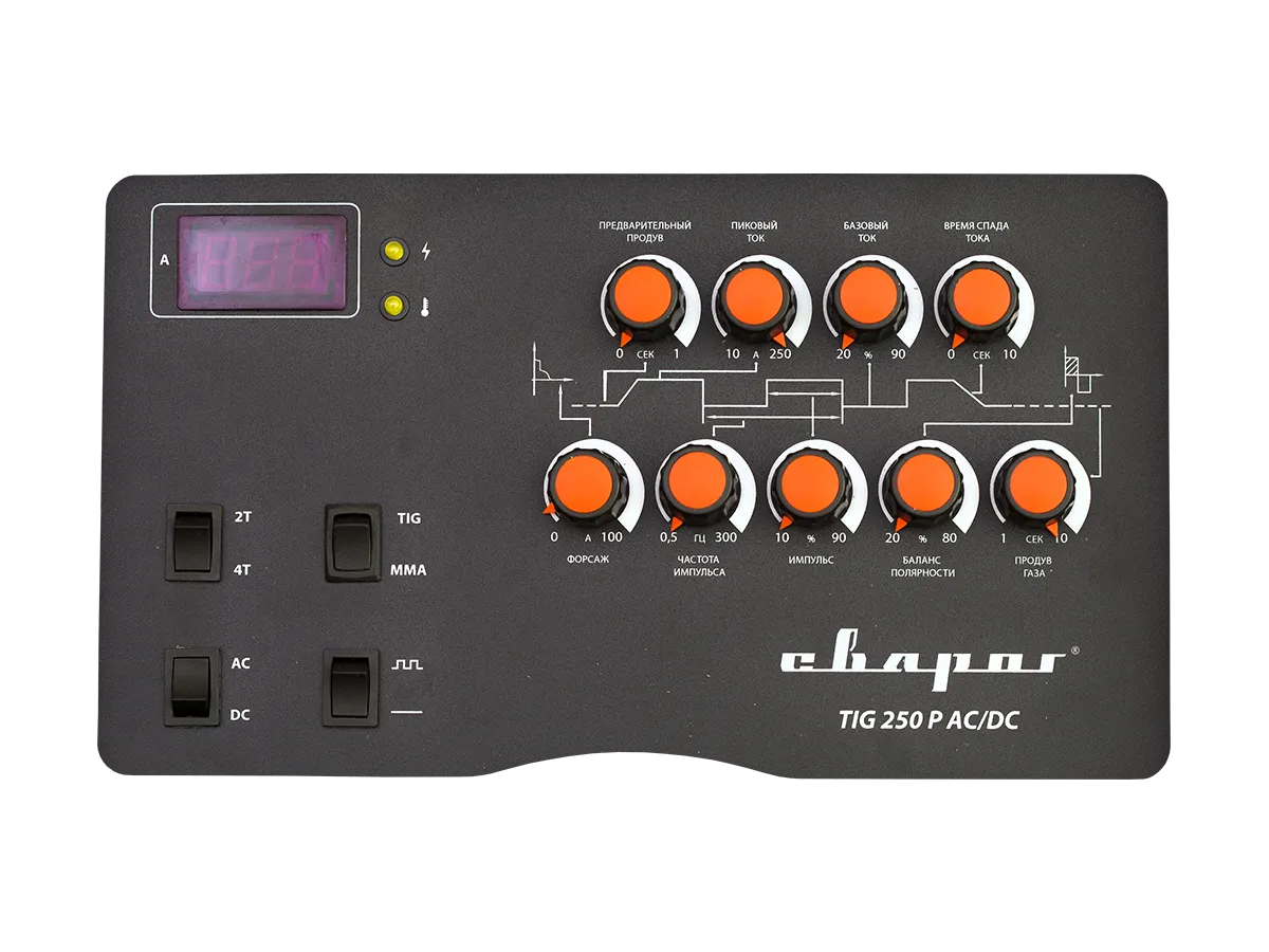 Сварочный инвертор Сварог Tech TIG 250 P AC/DC (E102) — детальное фото оборудования для СТО на remkola.by
