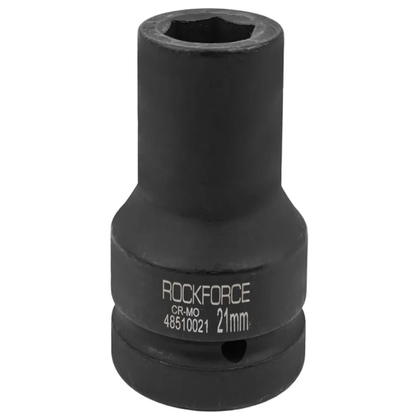 Головка ударная торцевая глубокая 21мм (6гр.), 1'' RockFORCE RF-48510021 — фото товара на remkola.by