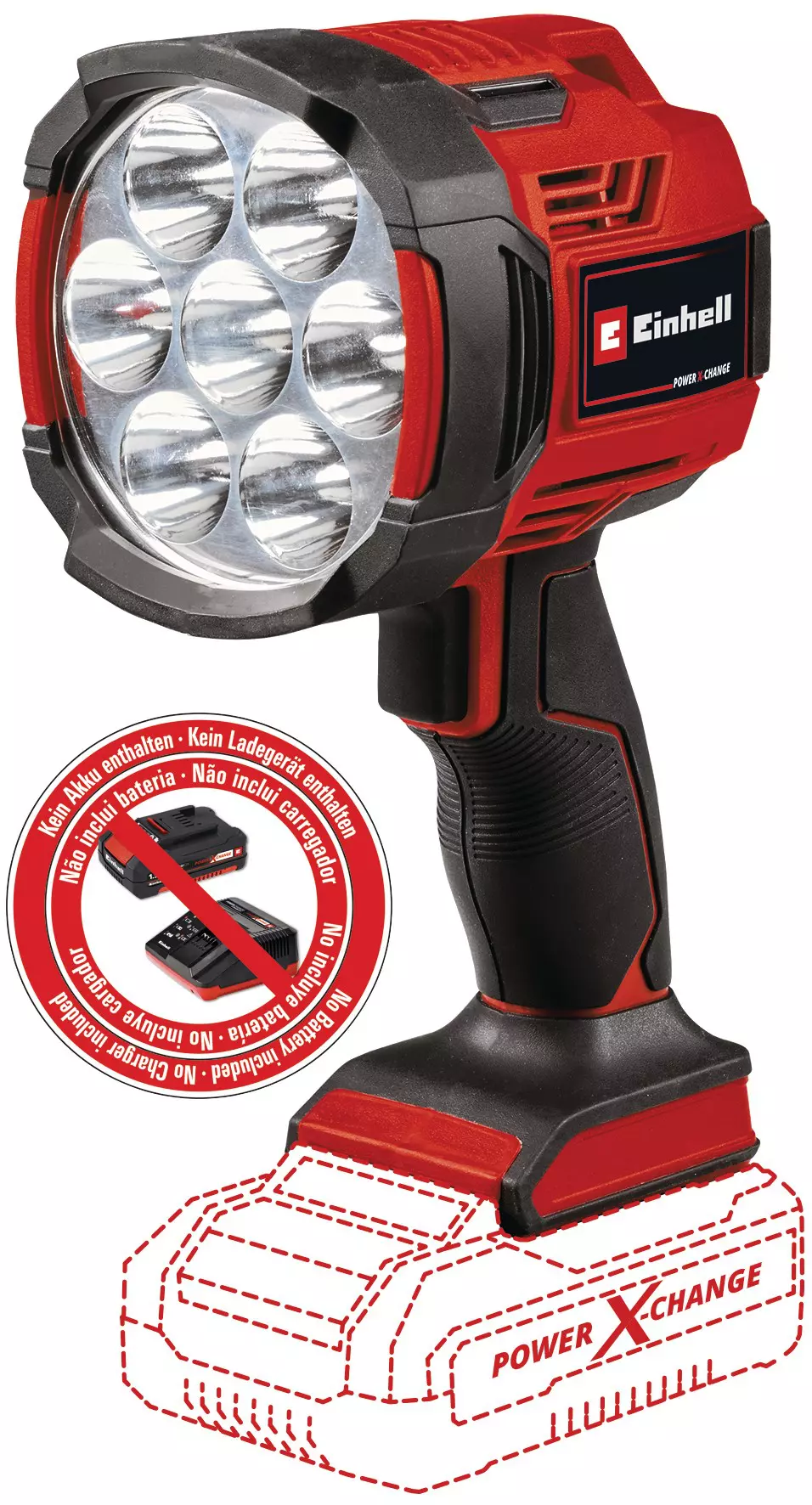 Фонарь аккум. Einhell TE-CL 18/2500 LiAC-solo — детальное фото оборудования для СТО на remkola.by
