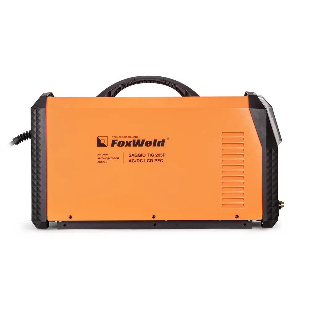 Аппарат аргонодуговой сварки Foxweld SAGGIO TIG 205P AC/DC LCD PFC — детальное фото оборудования для СТО на remkola.by