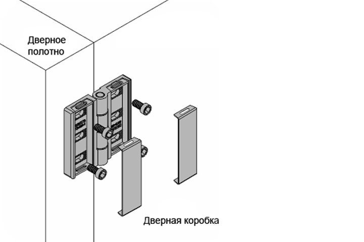 A40201.0031 Петли из цинка с шестью отверстиями и накладками, 180° — детальное фото оборудования для СТО на remkola.by