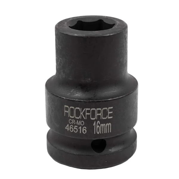 Головка ударная неглубокая короткая торцевая 16мм (6гр.), 3/4'' RockFORCE RF-46516 — фото товара на remkola.by