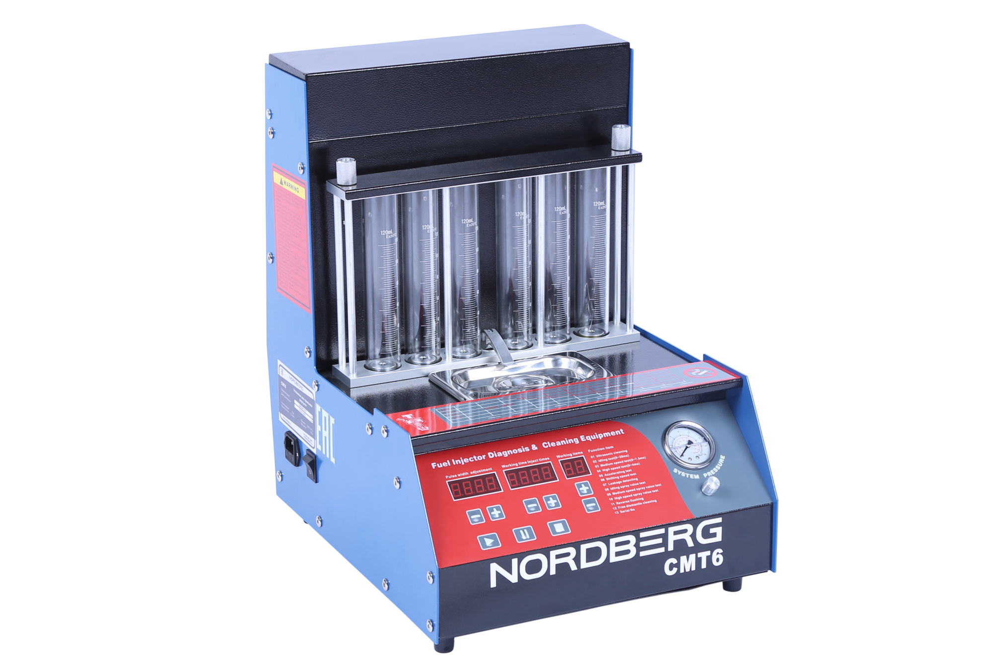 Установка для промывки инжекторов без тумбочки NORDBERG CMT6 — детальное фото оборудования для СТО на remkola.by
