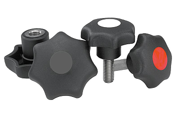 K0154 Ручки DIN 6336 из пластика и нержавеющей стали
