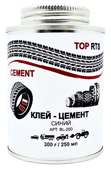 Клей-цемент «TOP RTS CEMENT», синий, 250мл
