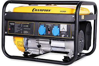 Генератор CHAMPION GG2801 (2,8/3,0 кВт 7лс 15л 39 кг, счетчик) — фото товара на remkola.by