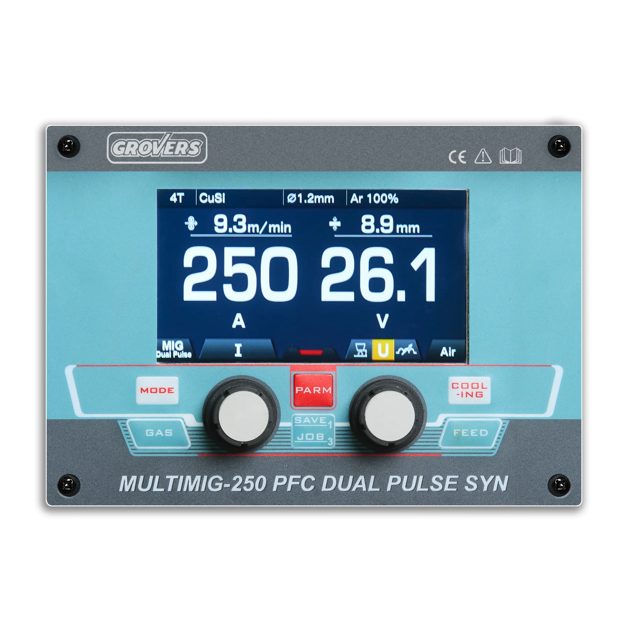 Сварочный полуавтомат GROVERS MULTIMIG-250 PFC DUAL PULSE SYN — детальное фото оборудования для СТО на remkola.by