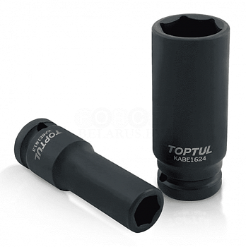 Глубокая ударная торцевая головка 6-гр. 1/2'' 32 мм. Toptul KABE1632